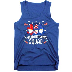 Shenanigans Squad 4th Of July Gnomes Usa Independence Day Great Gift Tank Top