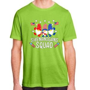 Shenanigans Squad 4th Of July Gnomes Usa Independence Day Gift Adult ChromaSoft Performance T-Shirt