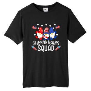 Shenanigans Squad 4th Of July Gnomes Usa Independence Day Gift Tall Fusion ChromaSoft Performance T-Shirt