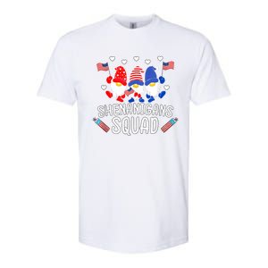 Shenanigans Squad 4th Of July Gnomes Usa Independence Day Gift Softstyle CVC T-Shirt