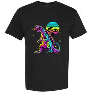 Streetwear Synthwave 80s 90s Retro Anime Snakezilla Garment-Dyed Heavyweight T-Shirt