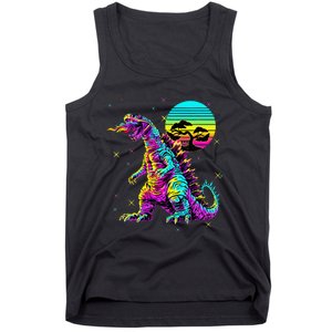 Streetwear Synthwave 80s 90s Retro Anime Snakezilla Tank Top