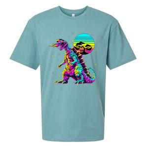 Streetwear Synthwave 80s 90s Retro Anime Snakezilla Sueded Cloud Jersey T-Shirt