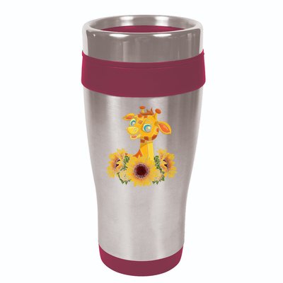 Sunflower Safari Africa Animal Gift Giraffe 16oz Travel Tumbler