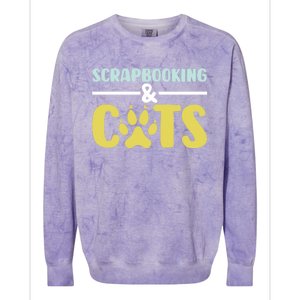 Scrapbook Scrapbooking And Cats I Do Crafts Scrapbooking Great Gift Colorblast Crewneck Sweatshirt