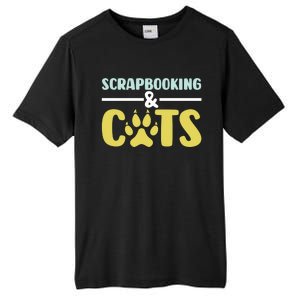 Scrapbook Scrapbooking And Cats I Do Crafts Scrapbooking Great Gift Tall Fusion ChromaSoft Performance T-Shirt