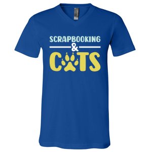 Scrapbook Scrapbooking And Cats I Do Crafts Scrapbooking Great Gift V-Neck T-Shirt