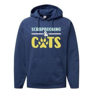 Scrapbook Scrapbooking And Cats I Do Crafts Scrapbooking Great Gift Performance Fleece Hoodie