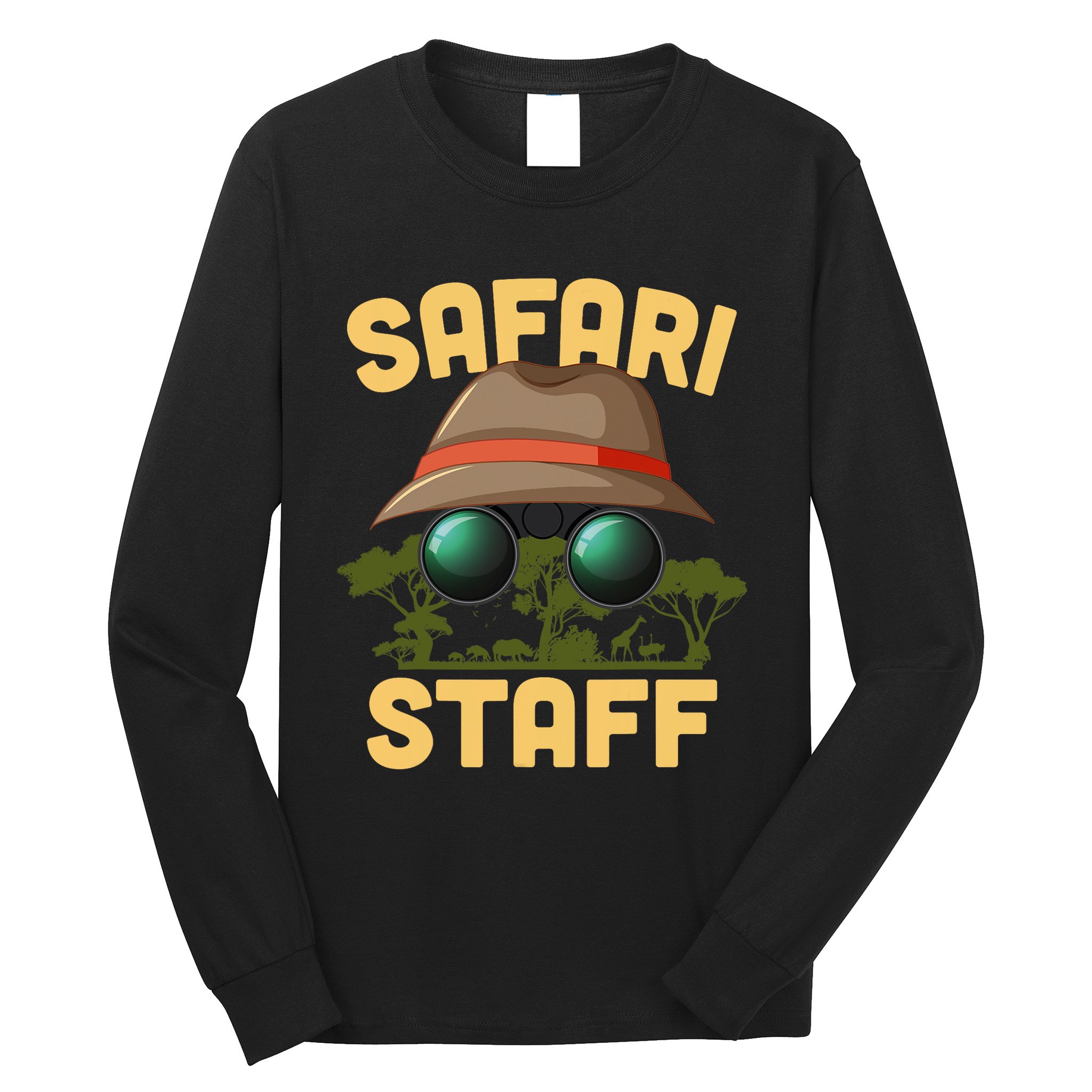 Safari Staff Art Zookeeper Costume Zoo Jungle Long Sleeve Shirt