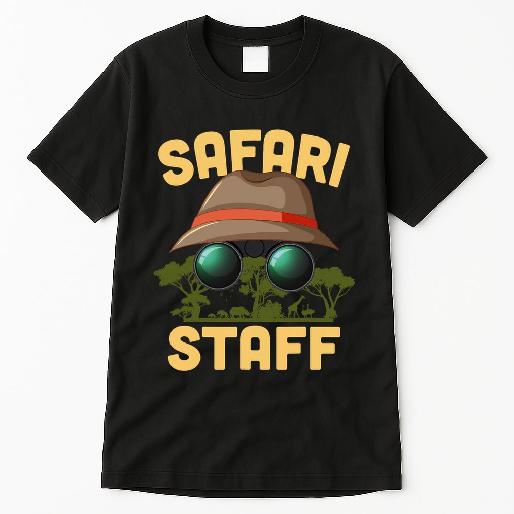 Safari Staff Art Zookeeper Costume Zoo Jungle Tall T-Shirt