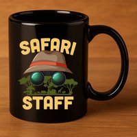 Safari Staff Art Zookeeper Costume Zoo Jungle 11oz C Handle Ceramic Mug