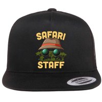 Safari Staff Art Zookeeper Costume Zoo Jungle Flat Bill Trucker Hat