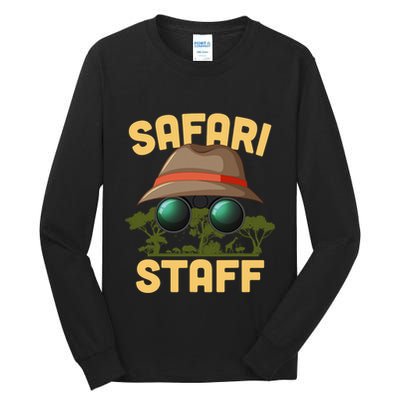 Safari Staff Art Zookeeper Costume Zoo Jungle Tall Long Sleeve T-Shirt