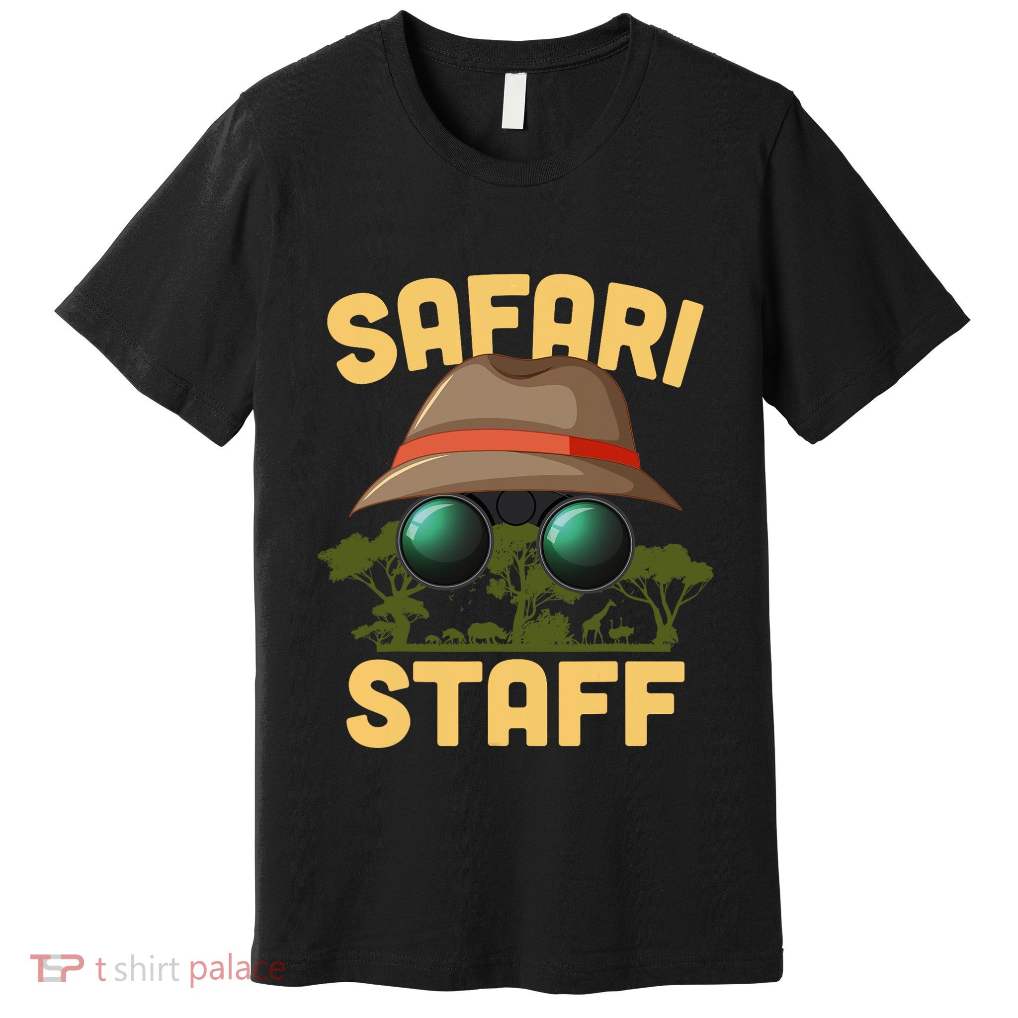Safari Staff Art Zookeeper Costume Zoo Jungle Premium T-Shirt