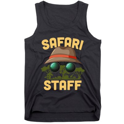 Safari Staff Art Zookeeper Costume Zoo Jungle Tank Top