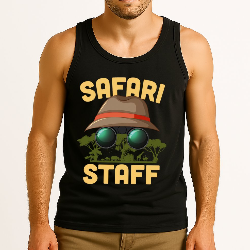 Safari Staff Art Zookeeper Costume Zoo Jungle Tank Top