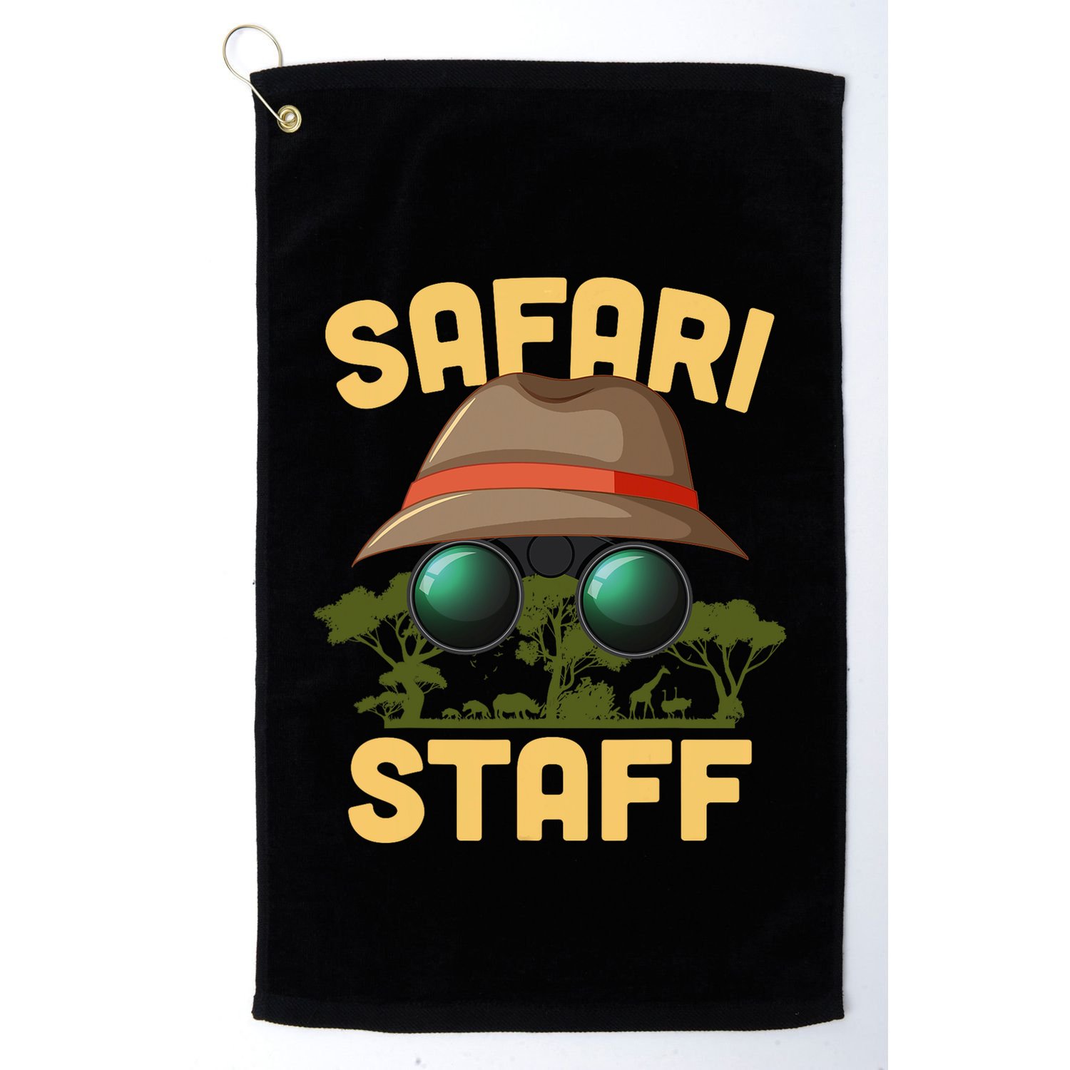 Safari Staff Art Zookeeper Costume Zoo Jungle Golf Towel
