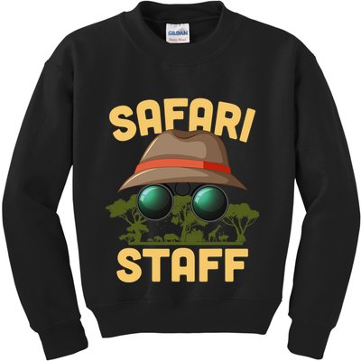 Safari Staff Art Zookeeper Costume Zoo Jungle Kids Sweatshirt