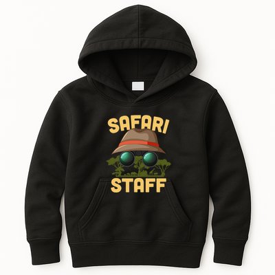 Safari Staff Art Zookeeper Costume Zoo Jungle Kids Hoodie