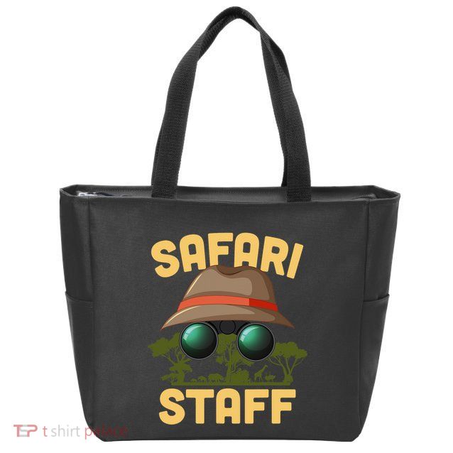 Safari Staff Art Zookeeper Costume Zoo Jungle Zip Tote Bag