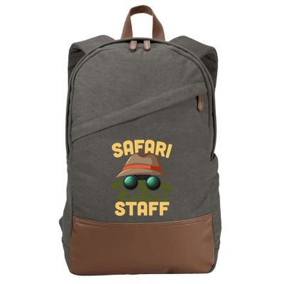 Safari Staff Art Zookeeper Costume Zoo Jungle Cotton Canvas Backpack