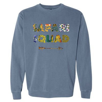 Safari Squad African Family Vacation Summer Vacay Trip Garment-Dyed Sweatshirt