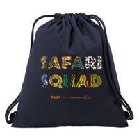 Safari Squad African Family Vacation Summer Vacay Trip Drawstring Bag