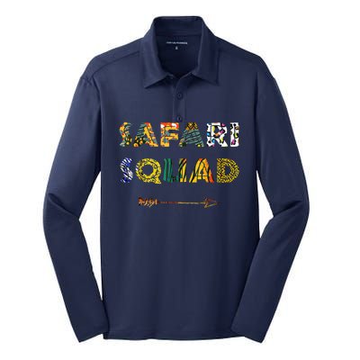 Safari Squad African Family Vacation Summer Vacay Trip Silk Touch Performance Long Sleeve Polo