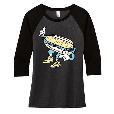 Sandwich Women's Tri-Blend 3/4-Sleeve Raglan Shirt