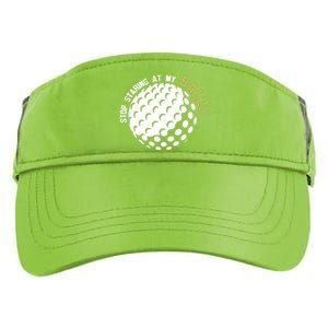 Stop Staring At My Balls Golf Adult Drive Performance Visor