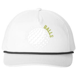 Stop Staring At My Balls Golf Snapback Five-Panel Rope Hat