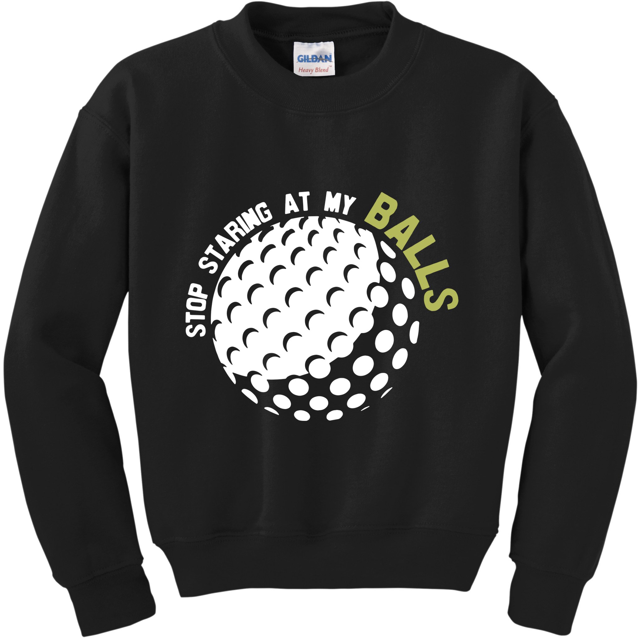 Stop Staring At My Balls Golf Kids Sweatshirt