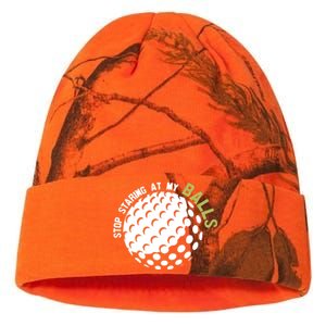 Stop Staring At My Balls Golf Kati Licensed 12" Camo Beanie