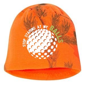 Stop Staring At My Balls Golf Kati - Camo Knit Beanie