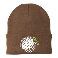 Stop Staring At My Balls Golf Knit Cap Winter Beanie