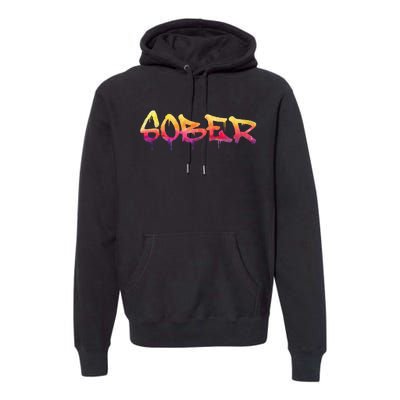 Sober Sobriety Anniversary Recovery Sober AA NA Premium Hoodie