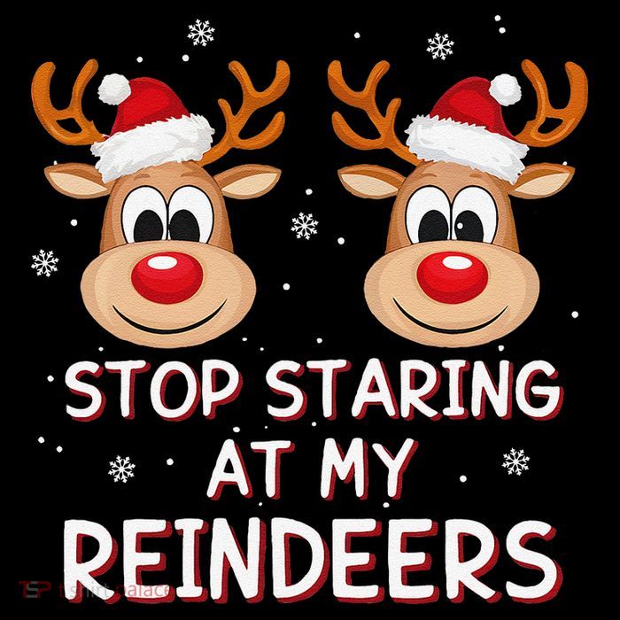 Stop Staring At My Reindeers Dirty Xmas Boob Joke Impact Tech Backpack