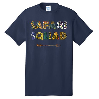 Safari Squad African Family Vacation Summer Vacay Trip Zebra Tall T-Shirt