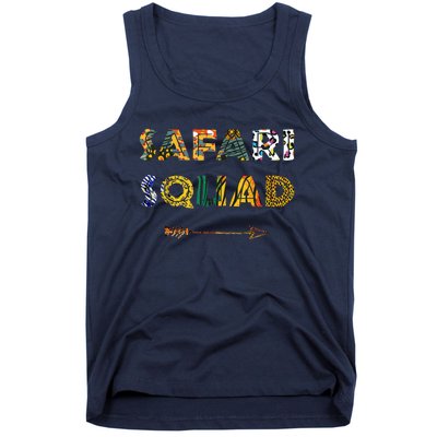 Safari Squad African Family Vacation Summer Vacay Trip Zebra Tank Top