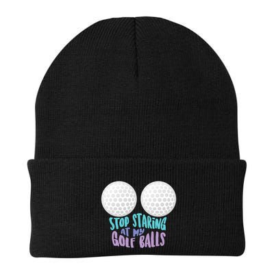 Stop Staring At My Golf Balls Funny Boobs For Golfer Beanie