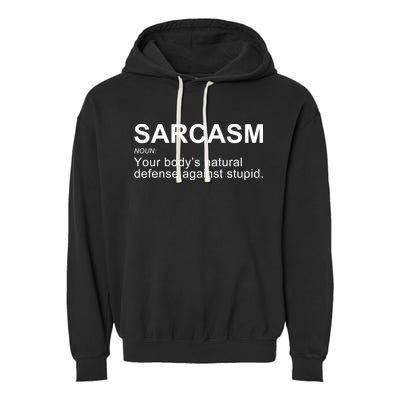 Sarcasm Garment-Dyed Fleece Hoodie