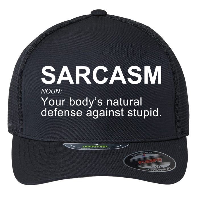 Sarcasm Flexfit Unipanel Trucker Cap