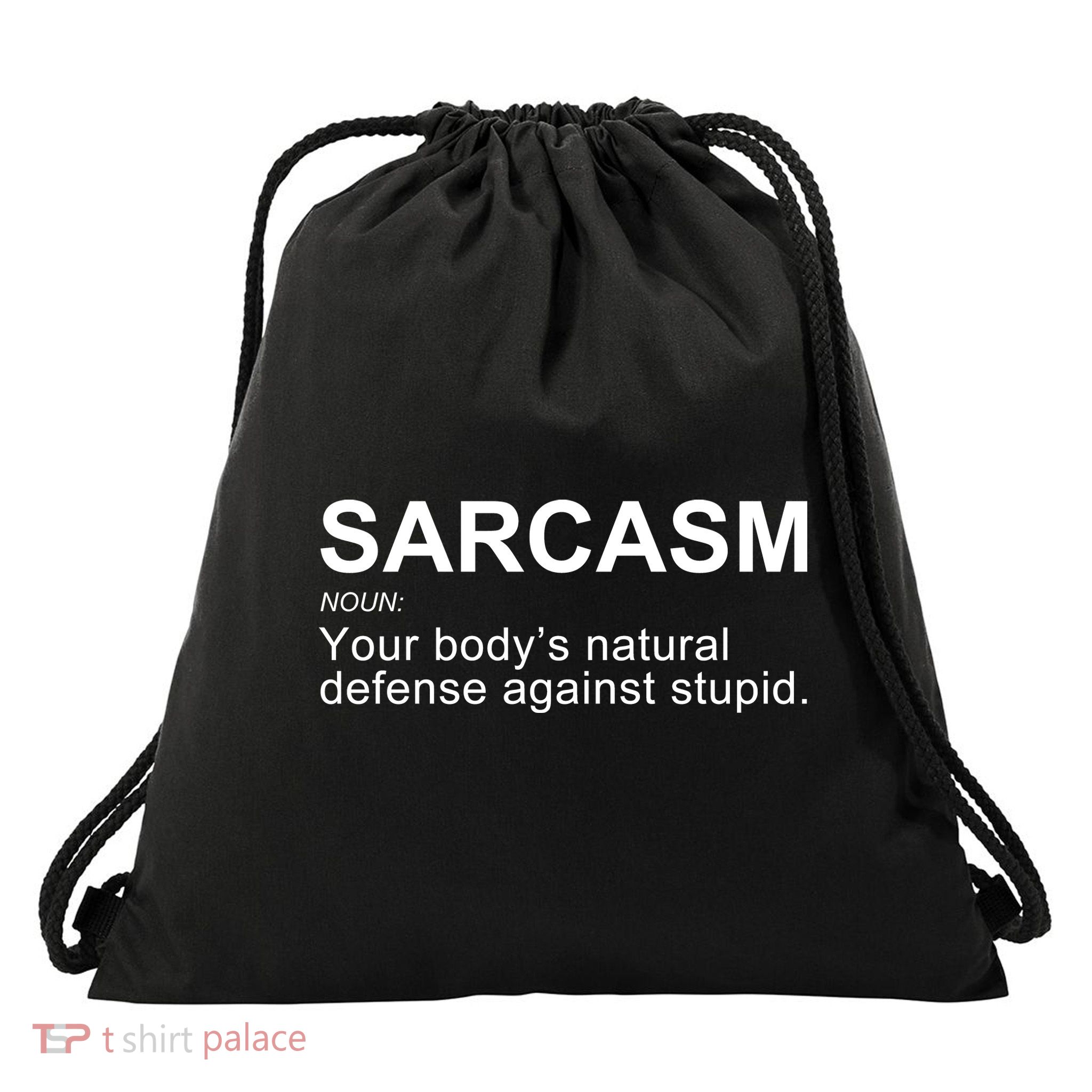 Sarcasm Drawstring Bag