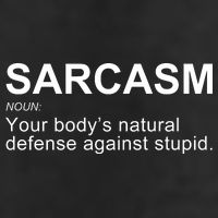 Sarcasm Golf Towel