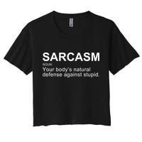 Sarcasm Women's Crop Top Tee