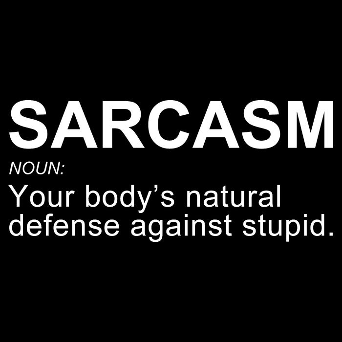 Sarcasm Women's Crop Top Tee