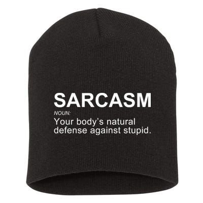 Sarcasm Short Acrylic Beanie
