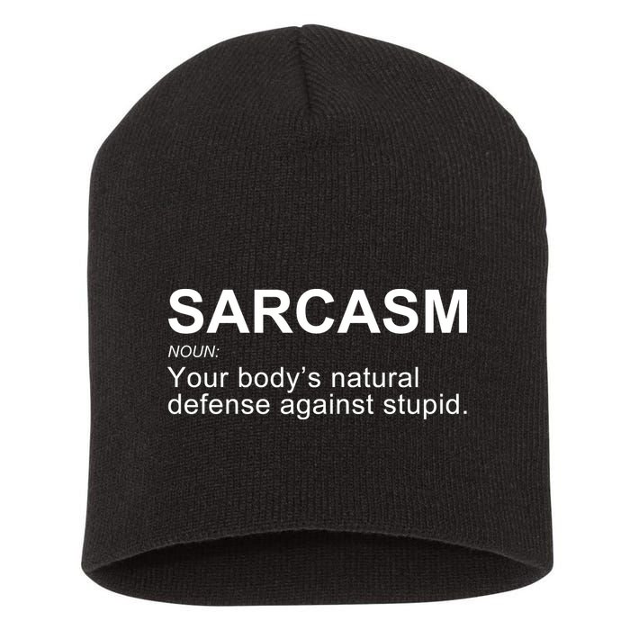Sarcasm Short Acrylic Beanie