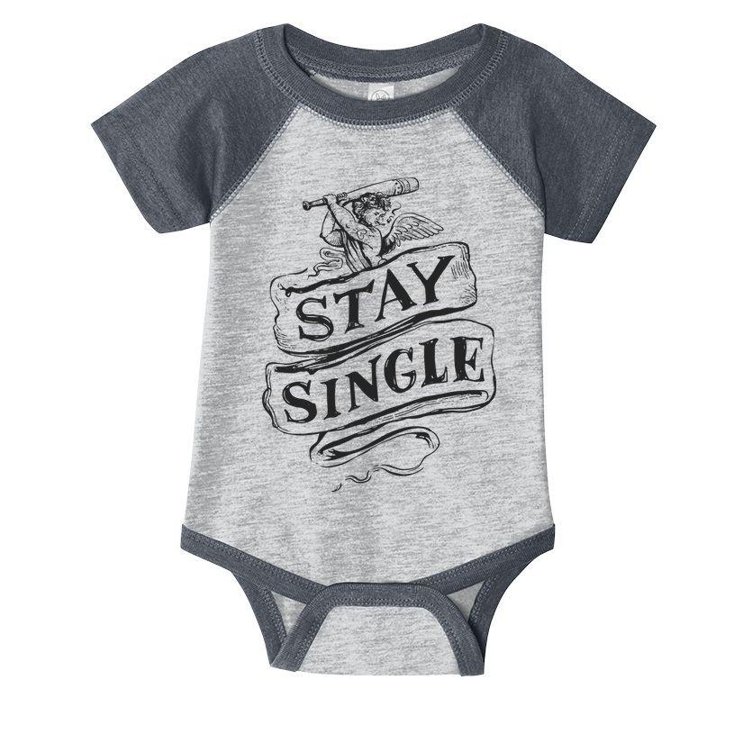 Stay Single Anti Valentine's Day Infant Baby Jersey Bodysuit