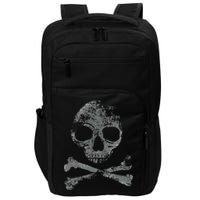 Scary Skull And Crossbones Grunge Style Gothic Creepy Spooky Impact Tech Backpack